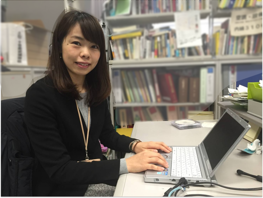 新人記者時代の小林さやか